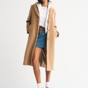 Abercrombie & Fitch Women’s Wool Blend The A&F Dad Coat-size XL *like NEW*